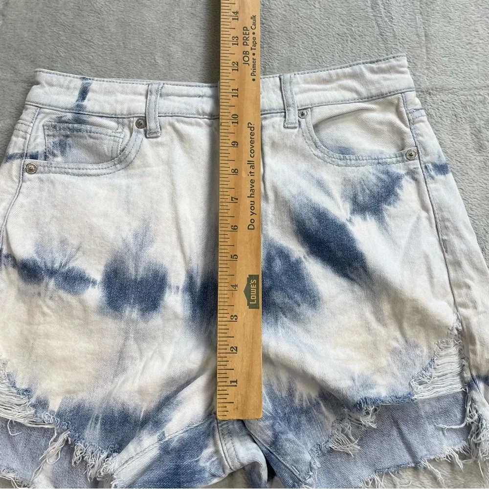 American Eagle Shorts 4 Womens Highest Rise‎ Mom Tie Dye Cutoff Comfort Stretch